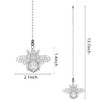 Dotlite Silver Bee Ceiling Fan Pull Chain Extender, 12in Hollow