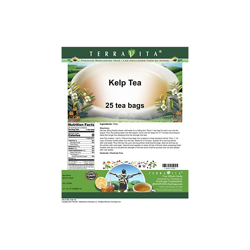 Kelp Tea (25 tea bags, ZIN: 427568)