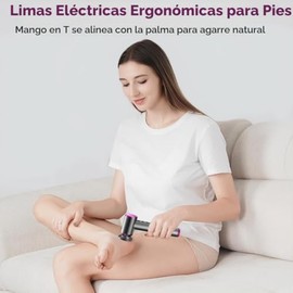 Removedor de callos para pies eléctrico, lima de pie eléctrica inalámbrica, cabezal de nano-vidrio reutilizable, removedor de callos para pies ergonóm