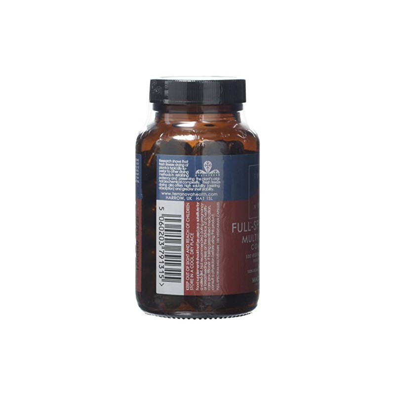 Kinetic Marketing TERRANOVA Full-Spectrum Multivitamin Complex - 100 Vegicaps