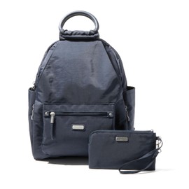 Baggallini All Day Backpack with RFID Phone Wristlet - Lightweight Travel Backpack for Women