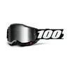 100% Unknown Accuri 2 Cycling Glasses, Black, Mirrored Silver Lenses