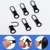 6pcs Replacement Zipper Pull Detachable Zipper Pull Tabs Metal Extender