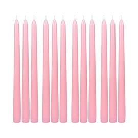 10 Inch Light Rose Taper Candles