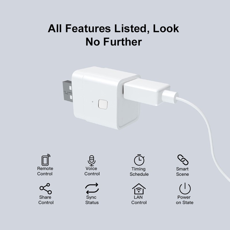 5PCS Tuya Micro 5-12V Wireless USB Smart Adaptor Flexible and