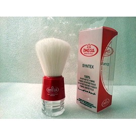 Omega Shaving Brush # 90018 Syntex 100% Synthetic Red