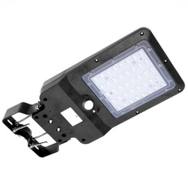 Wagan EL8588 1000 Lumen LED Integrated Solar Street Lamp Security Flood Light Motion Sensor Waterproof Weatherproof Dusk to Dawn Solar LED Light Lamp for Outdoor Garden Yard Path Parking Lot