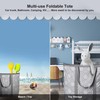 JOMOLA Collapsible Laundry Caddy 80L Large Foldable Laundry Basket Grey