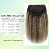 Clip In Hair Extensions Real Human Hair Root Natural Black
