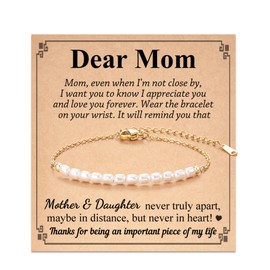 Tarsus Mothers Day Mom Gifts, Gifts for Mom from Daughter, Mom Birthday Gift Christmas Mothers Day Mom Bracelet Jewelry Best Mom Ever