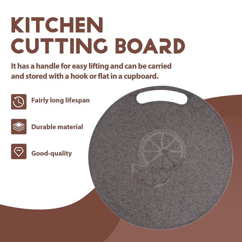 Kopinma Cutting Board Plastic Kitchen Cutting Board Round Baking Board
