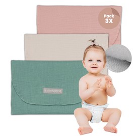 MIMUSELINA - 3 x Wetbag Nursery - Wet Bag for Babies and for Hospital or Prams - Wetbag Cloth Nappies Waterproof for Baby Items - Colourful Wet Bag Nursery