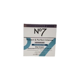 No 7 Protect and Perfect Advanced Fragrance Free Face Cream - Day and Night Bundle - 1.69 fl oz Each - Fragrance Free Day and Night Cream by No 7 - SPF 30 in Day Cream