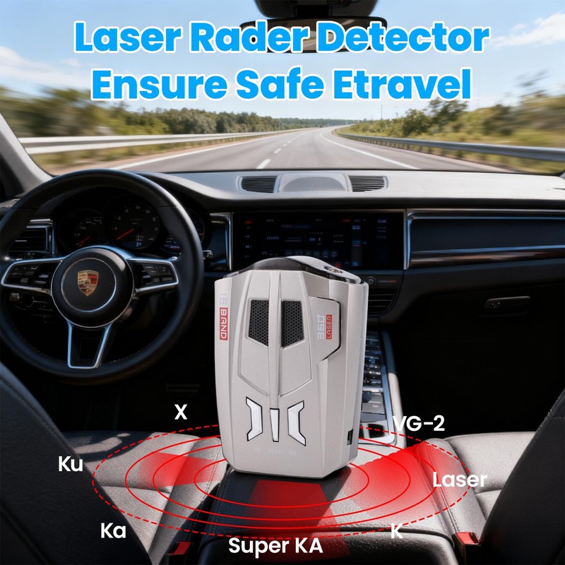 Car Radar Detector 360 Degree Protection Blind Free Electronic Dog