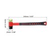 sourcing map Rubber Mallet Double-Faced with Non-Slip Plastic Grip Rubber