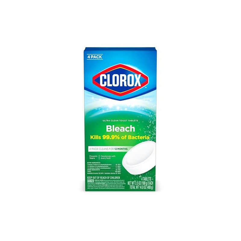 Clorox Limpiador automático para inodoro de 3.5 onzas, 4 unidades