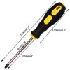 Sipery 2 Pack Phillips Screwdriver - 4 Inch Shaft, Cross-head