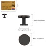 Amerdeco 15 Pack Oil Rubbed Bronze Cabinet Knobs Single Hole