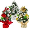 Pack of 3 Small Mini Christmas Trees Artificial Christmas Trees