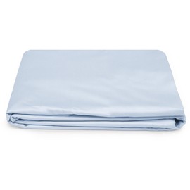 gotu Twin Fitted Sheet 100% Egyptian Cotton - Long Staple Fiber, Lustrous, Sateen Weave Fitted Sheet Twin Size - 400 Thread Count, 16'' Deep Pocket Twin Fitted Sheet, Pack of 1 – Light Blue