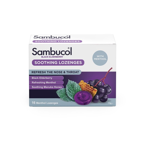 Sambucol Black elderberry Menthol Loz