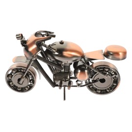 CORHAD Motorcycle Model Bronze Motorbike Ornament for Home Office Cafe Decor Retro Motorbike Craft for Photo Props and Desktop Adornment