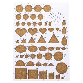 PATIKIL Paper Quilling Template Board 210 x 150mm Mold Clinper Tool Paper Strip for DIY Arts Crafts White
