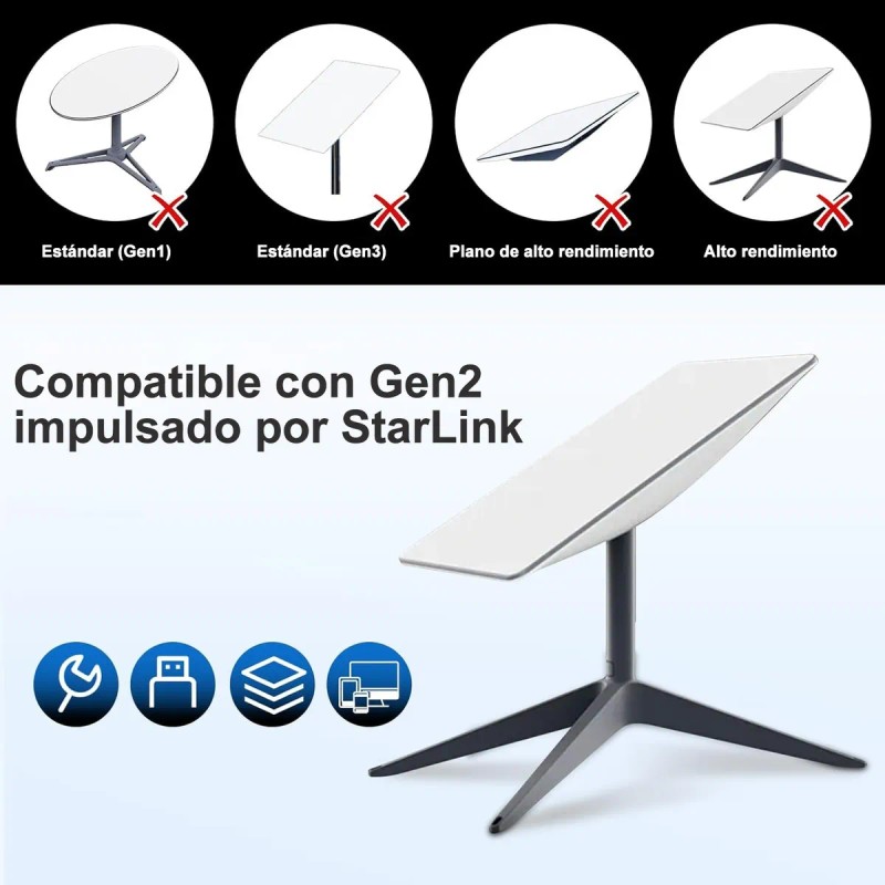 Starlink Adaptador Ethernet Red Satelital Para V2 Gen 2