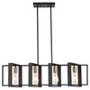 35.4" Kitchen Island Lighting Fixture, Dining Room 4 Lights Chandeliers,
