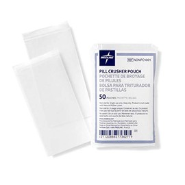 Medline Pill Crusher Medication Pouches, Easy Medication Administration, Pack of 50