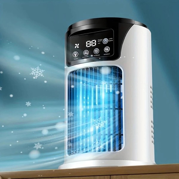 Humidifier Portable Air Cooler Fan LED Mini AC Air Conditioner