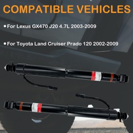 EVODAMP SHOX 48530-69485 2PCS Rear Shock Absorbers Struts for Lexus GX470 J20 2003-2009, for Toyota Land Cruiser Prado 120 2002-2009 48530-69205 48530-69185 48530-60071