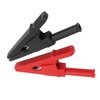 10pcs Electric Test Clip Brass Red Black 4mm/0.2in Hole 20mm/0.8in