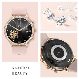 Ladies Smart Watch for Women Make/Answer Calls Smartwatch Ladies Fitness Watch with Heart Rate,Sleep,Blood Oxygen,Blood Pressure Monitor Activity Tracker for Calories Compatible with Android iOS Phone