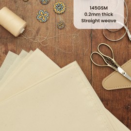 1m Plain Natural Calico Fabric – Unbleached 100% Cotton 145GSM 60” Inch 150cm Wide – Great for Sewing, Quilting, Curtain Linings, Pillowcases & Totes – Easy Fabric by The Metre by Discount Fabrics