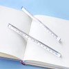 GLASSNOBLE Transparent Acrylic Triangle-shaped Ruler Measuring Range 0-15cm Plastic Straight