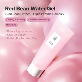 Beauty of Joseon Gel de agua de frijoles rojos hidratante, péptido hidratante Hydro Boost para piel seca propensa al acné, cuidado de la piel coreana para hombres y mujeres, 3.4 fl oz, 3.38 onzas