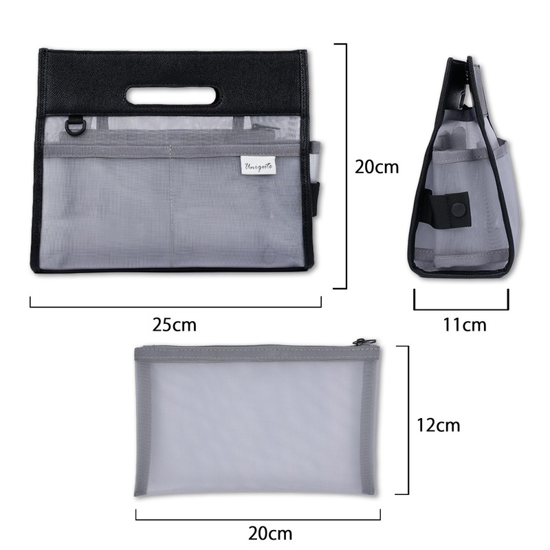 Uniqute XY0036 Stylish Multi-Function Bag-In Bag (Gray)