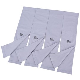 HOPESHINE - Mangas de brazo con protección solar UV y protección solar UPF 50+ 4 pares para hombres y mujeres, ciclismo, golf, deportes al aire última intervensión, Gris X4, Small-X-Large