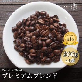 KAFFEE FIKA Premium Blend, 7.1 oz (200 g), Home-Roasted Coffee, Aftermix, Coffee Beans (Beans)