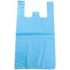 Turbonoz Blue Recycled Vest Style Plastic Carrier Bags - 12 x 18 x 24 - (1 box = 100 bags)