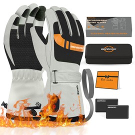 Heated Glove for Men and Women,Heated Gloves with 3 Heat Settings, Touch Screen Friendly,Rechargeable Thermal Hand Warmers for Winter Skiing,Hunting,Hiking