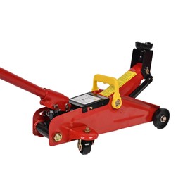 Aain AA095 Low Profile Hydraulic Trolley Service/Floor Jack, 2 Ton (4000 lbs) Capacity, Lifting Range 5.7"-13", Red