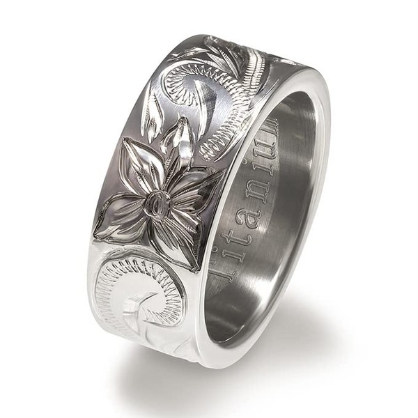 LocoMocoAloha Hawaiian Jewelry Ring, Titanium Pinky Ring, Pairing Ring, Wave