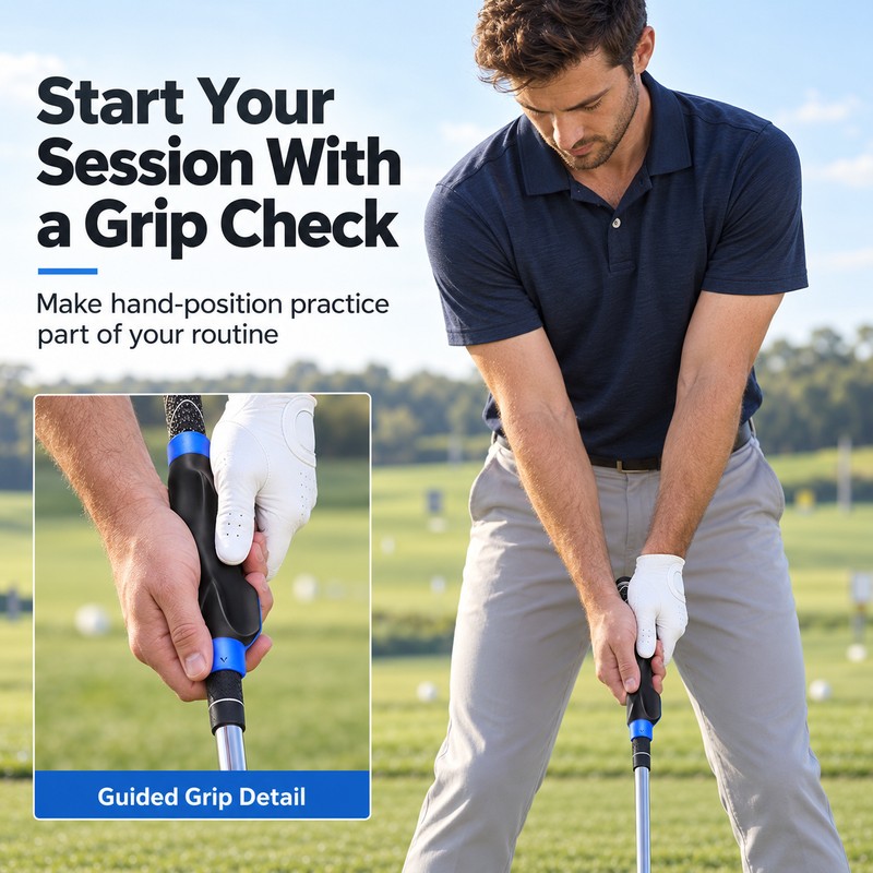 Golf Grip Trainer for Hand Position Practice – Anti-Slip Ergonomic