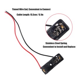 hrsyyl 10pcs 23A Battery Holde 12V 23A Battery Case Holder Box 12V A23 Battery Holder Spring Clip Case with Wire