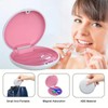 Retainer Case,Retainer Box,Magnetic Closure Portable Orthodontic Denture Case,Multifunctional Mouth Guard