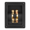 4 Copper Binding Post Terminal Cable Connector Speaker Terminal Box