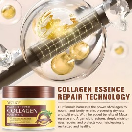 Mascarilla Colágen Yecuce Cabello Seco Dañado Reparador