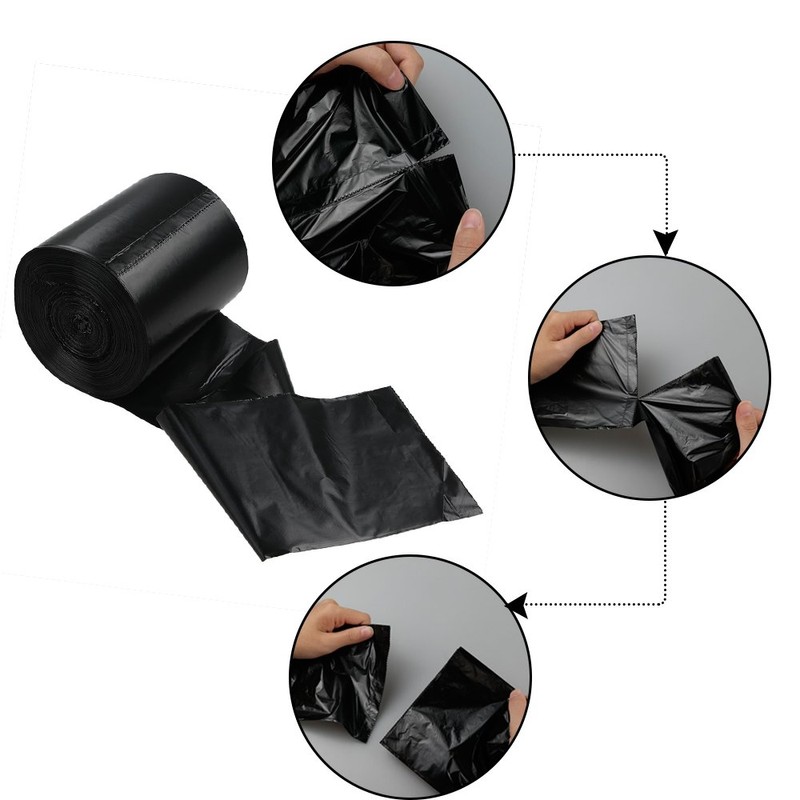 Eagrye 1.2 Gallon Black Small Trash Bag, 180 Counts